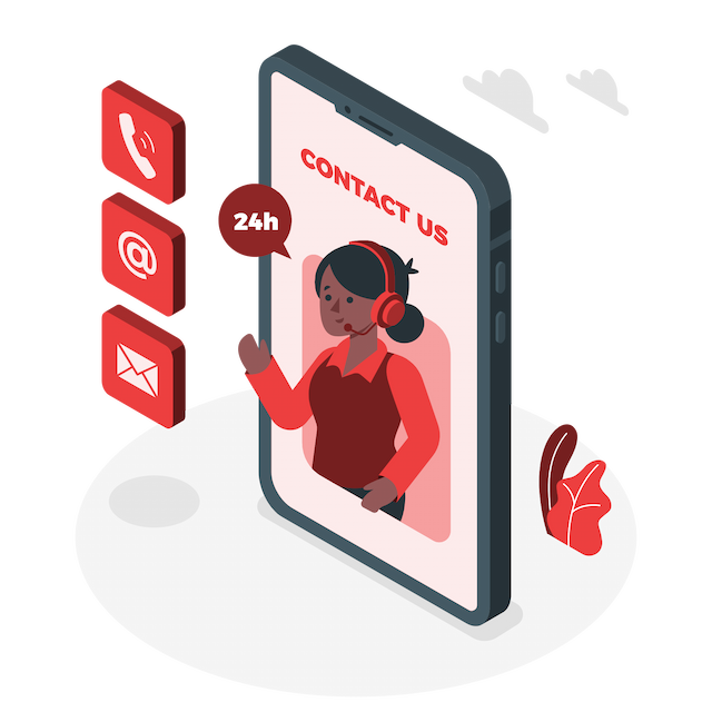 Contact illustration